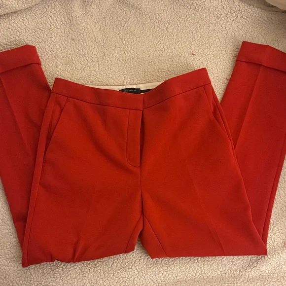 Ann Taylor Bold Burnt Sienna Pant - Picture 4 of 5